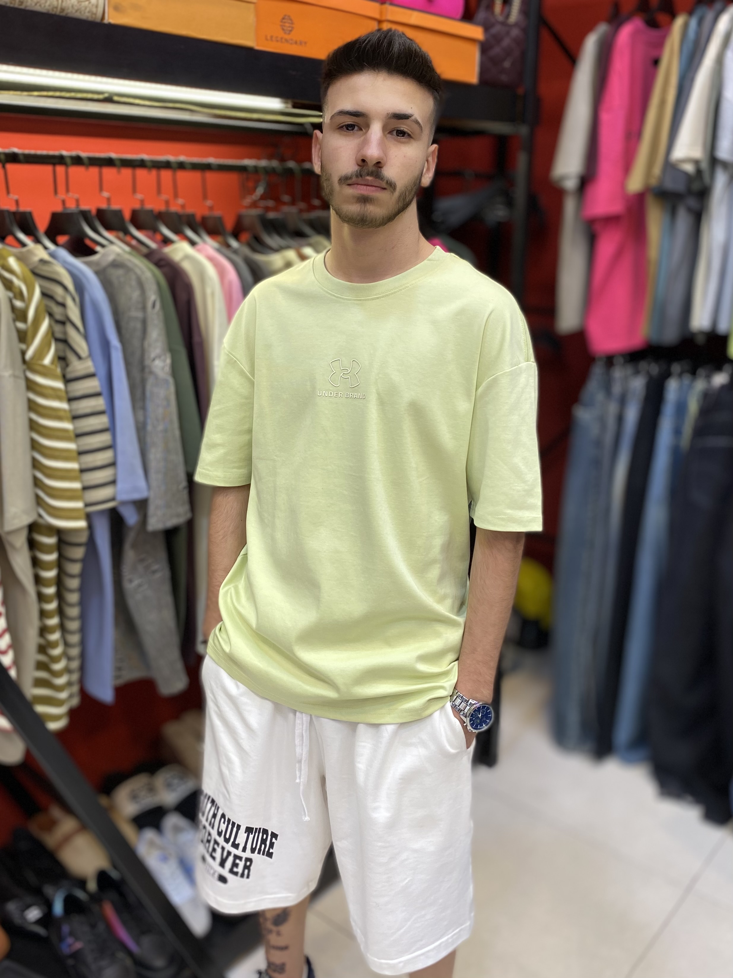 تیشرت مردانه فسفوری UNDER BRAND